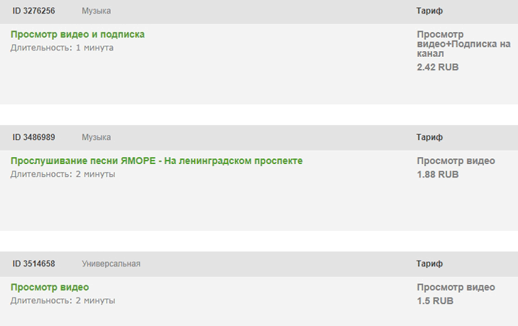 Заработок на просмотре видео